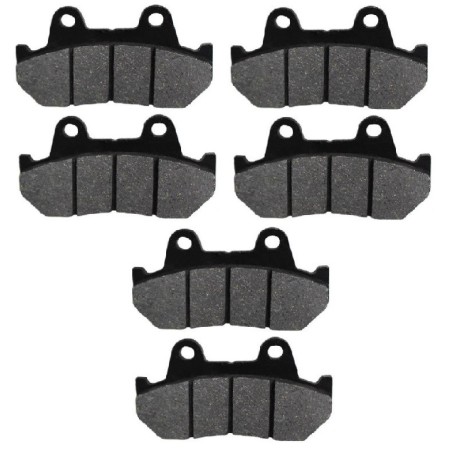 3 Kit plaquettes frein Honda VF 500 Interceptor  Av G, Av D et Ar 45105-MM9-781 - EBC FA69/2 - Raven 102-049