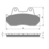 3 Kit plaquettes frein Honda VF 1100 V65 Magna  Av G, Av D et Ar 45105-MM9-781 - EBC FA69/2 - Raven 102-049