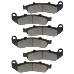 3 Kit plaquettes frein Honda CBR 1000 F  Av G, Av D et Ar 06455-MZ2-405 06435-MAT-006 - EBC FA189 - Raven 102-055