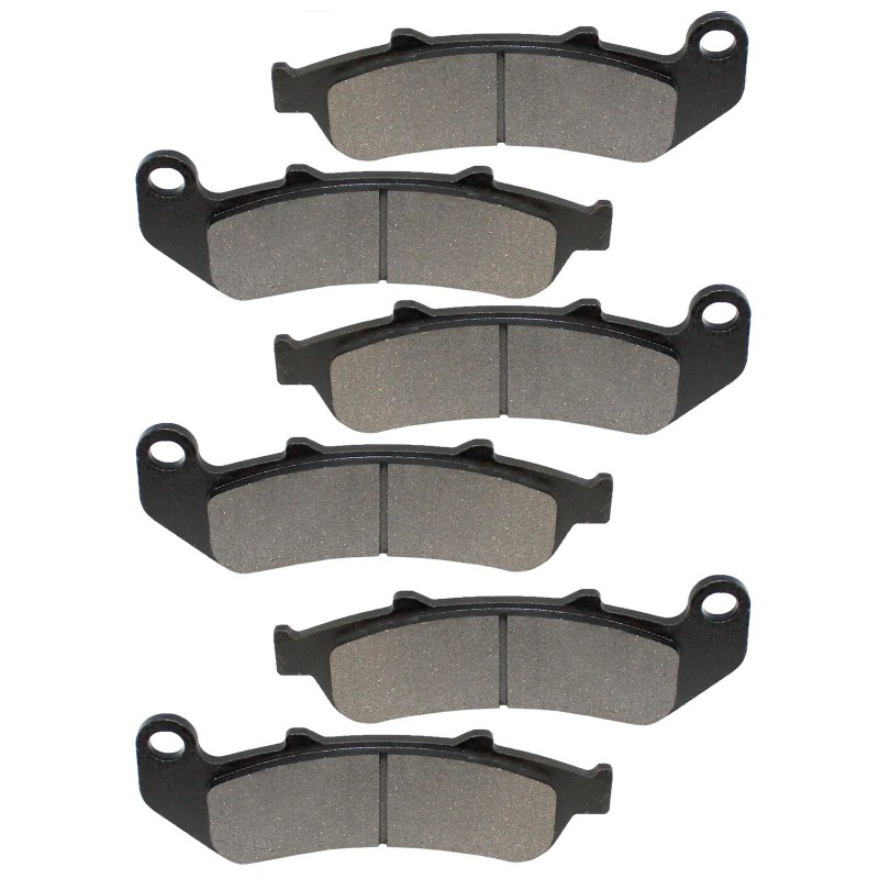 3 Kit plaquettes frein Honda CBR 1000 F  Av G, Av D et Ar 06455-MZ2-405 06435-MAT-006 - EBC FA189 - Raven 102-055