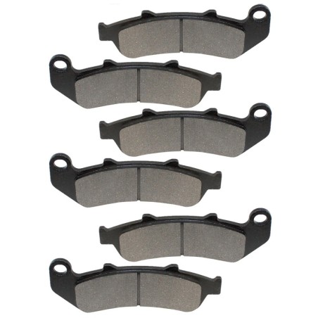 3 Kit plaquettes frein Honda CBR 1000 F  Av G, Av D et Ar 06455-MZ2-405 06435-MAT-006 - EBC FA189 - Raven 102-055