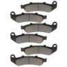 3 Kit plaquettes frein Honda CBR 1000 F  Av G, Av D et Ar 06455-MZ2-405 06435-MAT-006 - EBC FA189 - Raven 102-055