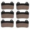 3 Kit plaquettes frein Yamaha XVZ 1300 Venture Royale  Av G, Av D et Ar 4NK-W0046-00 - EBC FA123 - Raven 102-073