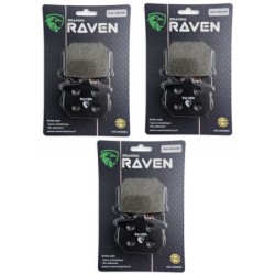 3 Kit plaquettes frein Honda GL 1100 Gold-Wing  Av G, Av D et Ar 45105-438-004 - EBC FA30 - Raven 102-079