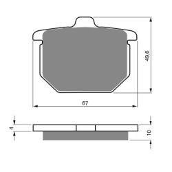 3 Kit plaquettes frein Honda GL 1100 Gold-Wing  Av G, Av D et Ar 45105-438-004 - EBC FA30 - Raven 102-079