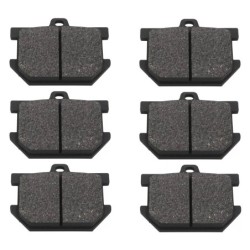 3 Kit plaquettes frein Yamaha XS 1100  Av G, Av D et Ar JU4-W0046-01 - EBC FA34 - Raven 102-082
