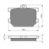3 Kit plaquettes frein Yamaha XS 1100  Av G, Av D et Ar JU4-W0046-01 - EBC FA34 - Raven 102-082
