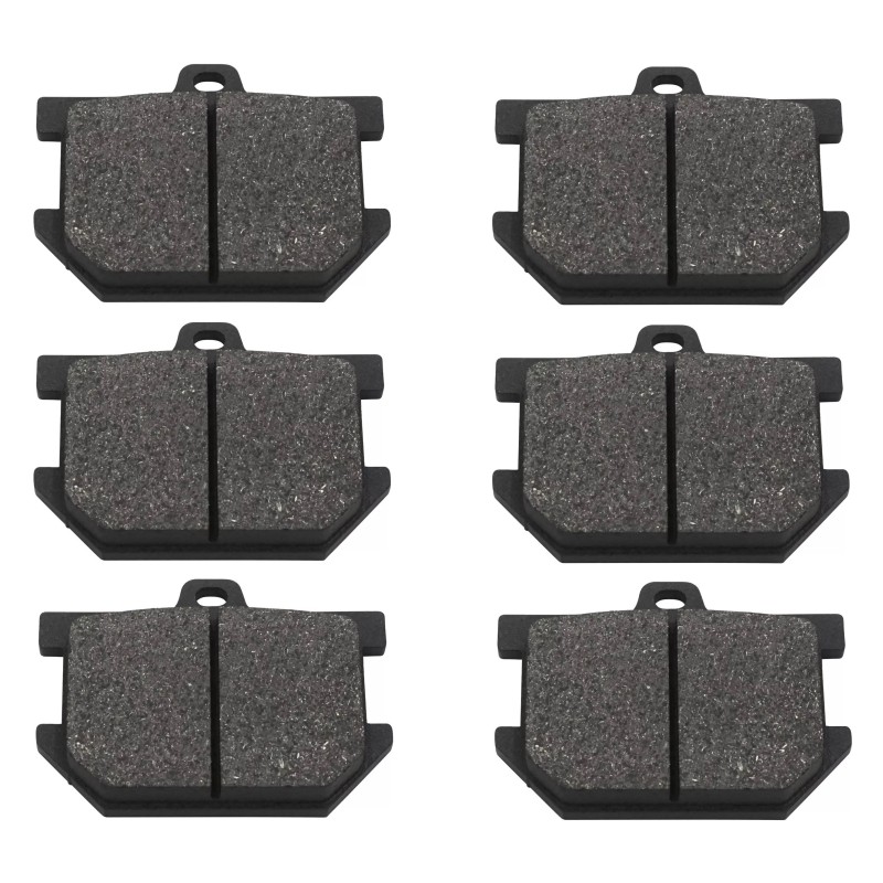 3 Kit plaquettes frein Yamaha XS 750  Av G, Av D et Ar 2M0-W0046-00 - EBC FA34 - Raven 102-082