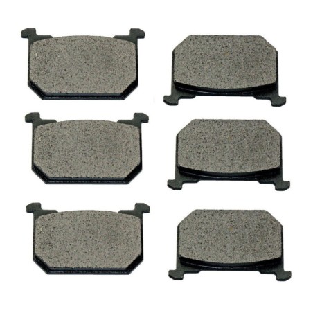 3 Kit plaquettes frein Kawasaki GPZ 550  Av G, Av D et Ar 43082-1008 - EBC FA66 - Raven 102-127