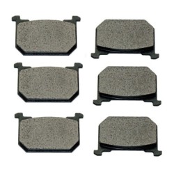 3 Kit plaquettes frein Kawasaki GPz 750 R1 Av G, Av D et Ar 43082-1021 - EBC FA66 - Raven 102-127
