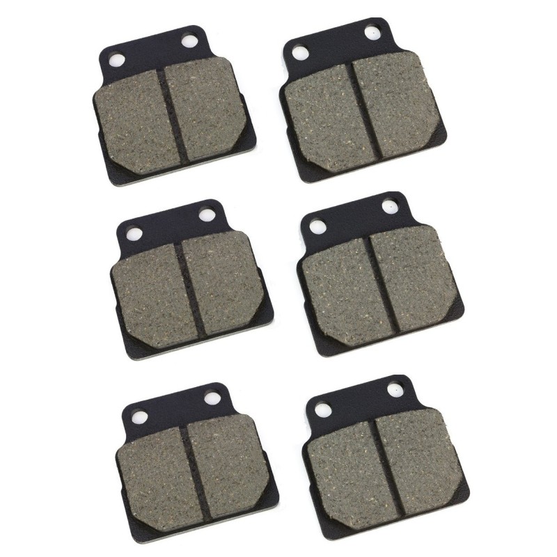 3 Kit plaquettes frein Honda CB 450 S  Av G, Av D et Ar Nc - EBC FA122 - Raven 102-149