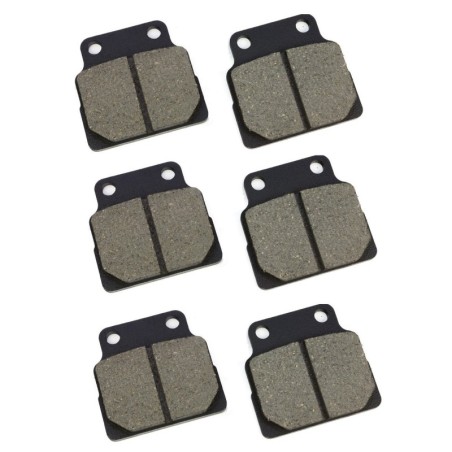 3 Kit plaquettes frein Honda CB 450 S  Av G, Av D et Ar Nc - EBC FA122 - Raven 102-149