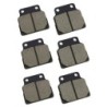 3 Kit plaquettes frein Honda CB 450 S  Av G, Av D et Ar Nc - EBC FA122 - Raven 102-149