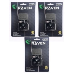 3 Kit plaquettes frein Piaggio X9 250 SL Av G, Av D et Ar Nc - EBC FA266 - Raven 102-152
