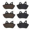 3 Kit plaquettes frein Harley-davidson Police Road King Escort FLHPEI Av G, Av D et Ar 44082-00B - EBC FA400 - Raven 102-181