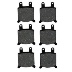 3 Kit plaquettes frein Cagiva Alazzurra 650  Av G, Av D et Ar Nc - EBC FA76 - Raven 102-184