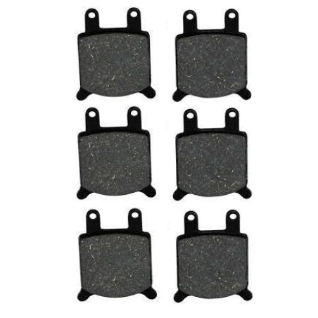 3 Kit plaquettes frein Cagiva Alazzurra 650  Av G, Av D et Ar Nc - EBC FA76 - Raven 102-184