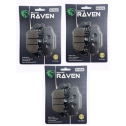 3 Kit plaquettes frein Tgb Gunner 550  Av G, Av D et Ar Nc - EBC FA377 - Raven 102-230
