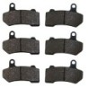 3 Kit plaquettes frein Harley-davidson Cvo Touring Ultra Classic Electra Glide FLHTCUSE Av G, Av D et Ar 42897-06 - EBC FA409HH 