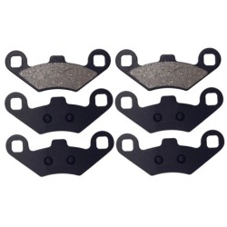 3 Kit plaquettes frein Peugeot Metropolis 400 T T-RS blue line Av G, Av D et Ar Nc - EBC SFA650 - Raven 102-280