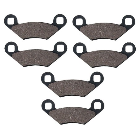 3 Kit plaquettes frein Polaris Sportsman 550 Toute version Av G, Av D et Ar 2207835 - EBC FA475 - Raven 102-300