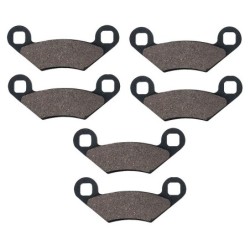 3 Kit plaquettes frein Polaris Sportsman 850  Av G, Av D et Ar 2204088 - EBC FA475 - Raven 102-300