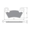 3 Kit plaquettes frein Polaris Ranger 570 EPS HDPS EU inter Av G, Av D et Ar 2202097 - EBC FA354R - Raven 102-312