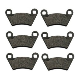 3 Kit plaquettes frein Polaris Ranger 700  Av G, Av D et Ar 1910672 - EBC FA354R - Raven 102-312