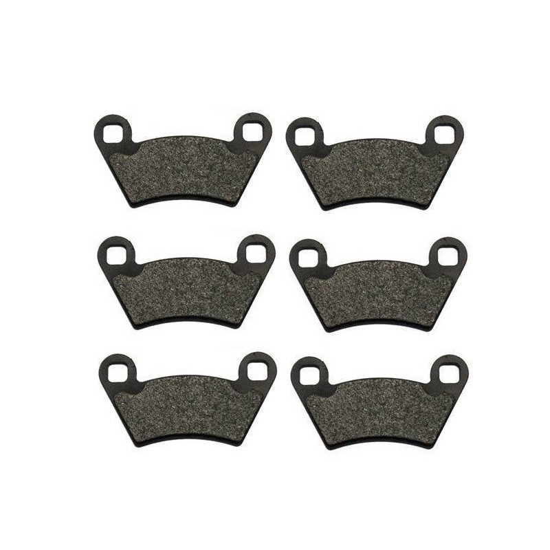 3 Kit plaquettes frein Polaris Ranger 700  Av G, Av D et Ar 1910672 - EBC FA354R - Raven 102-312