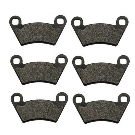 3 Kit plaquettes frein Polaris UTV 1500  Av G, Av D et Ar 2202413 - EBC FA354R - Raven 102-312