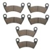 3 Kit plaquettes frein Polaris Ranger 800 6x6 efi crew Av G, Av D et Ar 1911085 - EBC FA452R - Raven 102-313