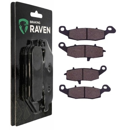2 Kit plaquettes frein Kawasaki Versys 650  Av Ga et Dr 104-124 - EBC FA229 et FA231 - Raven 103-001
