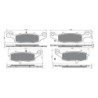 2 Kit plaquettes frein Kawasaki Vulcan 1500 Classic Tourer  Av Ga et Dr 104-124 - EBC FA229 et FA231 - Raven 103-001