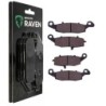 2 Kit plaquettes frein Kawasaki ZRT 1100  Av Ga et Av Dr 43082-1282 43082-S018 - EBC FA229 et FA231 - Raven 103-001