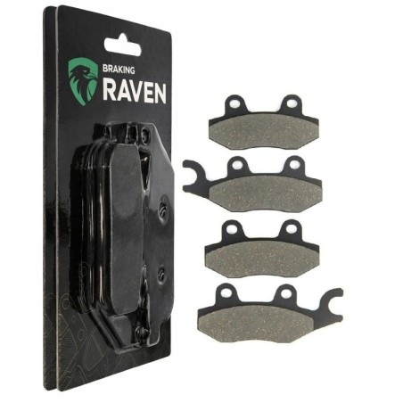 2 Kit plaquettes frein Cf-moto TerraCross 625 CF 3 Z6 Av Ga et Dr  - EBC FA135 et FA135 - Raven 103-002