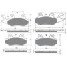 2 Kit plaquettes frein Kawasaki Mule PRO-MX KAF 700  Av Ga et Dr 43082-0099 43082-0126 - EBC FA135 et FA165 - Raven 103-002
