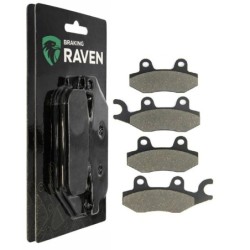 2 Kit plaquettes frein Yamaha YFM Raptor 700  Av Ga et Av Dr 1S3-W0045-10-00, 1S3-W0045-00-00 - EBC FA135 et FA165 - Raven 103-0