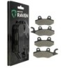 2 Kit plaquettes frein Yamaha YFZ 450  Av Ga et Av Dr 4MX-W0045-00, 3JD-W0045-10 - EBC FA135 et FA165 - Raven 103-002