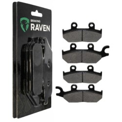 2 Kit plaquettes frein Can-am Commander 1000 MAX DPS/XT R EFI Av Ga et Dr Nc, 00705601149 - EBC FA172 et FA642 - Raven 103-003