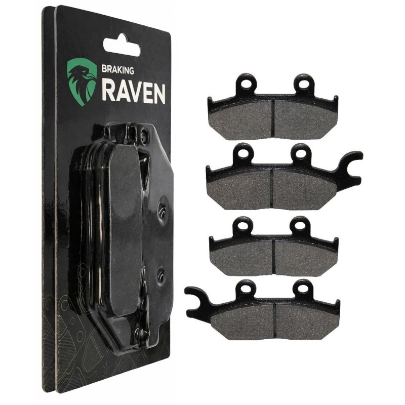2 Kit plaquettes frein Can-am Maverick 1000 Max Av Ga et Av Dr Nc, 00705601149 - EBC FA172 et FA642 - Raven 103-003