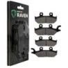 2 Kit plaquettes frein Can-am Maverick 1000 Max Av Ga et Av Dr Nc, 00705601149 - EBC FA172 et FA642 - Raven 103-003