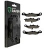 2 Kit plaquettes frein Kawasaki KFX 700 V-Force  Av Ga et Av Dr 43082-1196, 43082-1255 - EBC FA258 et FA342 - Raven 103-004