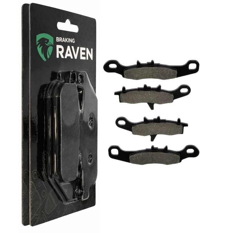 2 Kit plaquettes frein Suzuki LT-V 700 Twin Peaks  Av Ga et Av Dr K4308-21196, K4308-21255 - EBC FA258 et FA342 - Raven 103-004