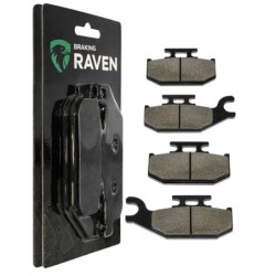 2 Kit plaquettes frein Cannondale Moto 440  Av Ga et Dr Nc - EBC FA317 et FA307 - Raven 103-006