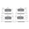 2 Kit plaquettes frein Yamaha YFM Kodiak 700  Av Ga et Av Dr 3B4-W0045-10 4D3-W0045-10, 3B4-W0045-00 4D3-W0045-00 - EBC FA444 et