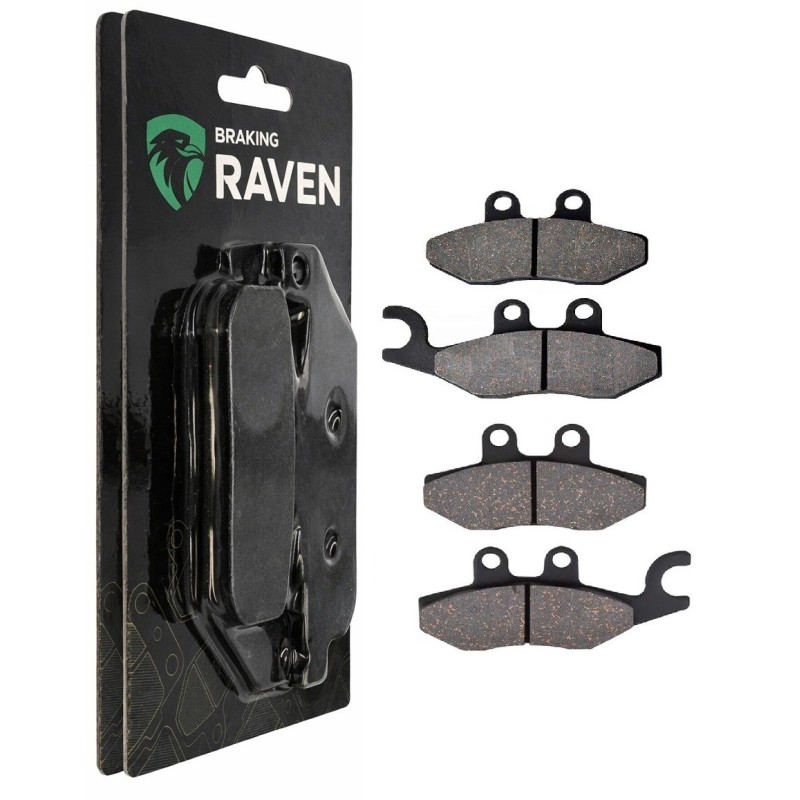 2 Kit plaquettes frein Piaggio Xevo 400 ie Av Ga et Av Dr 497395, 497395 - EBC SFA418 et SFA353 - Raven 103-008