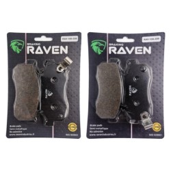 2 Kit plaquettes frein Honda SXS 500 Pioneer  Av Ga et Dr 06452-HL3-A00, 06451-HL3-A00 - EBC FA477 et FA476 - Raven 103-010