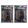 2 Kit plaquettes frein Honda SXS 700 Pioneer 2 et 4 place Av Ga et Dr 06452-HL3-A00, 06451-HL3-A00 - EBC FA477 et FA476 - Raven 