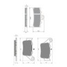 2 Kit plaquettes frein Ktm Duke 390  Avant et Arrière 023-305 - EBC FA702 et FA701 - Raven 103-014