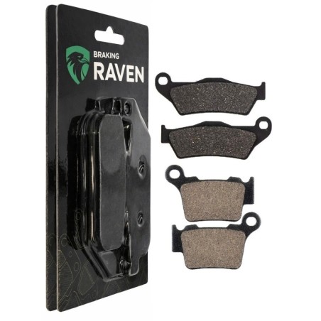 2 Kit plaquettes frein Ktm EXC-F 500  Avant et Arrière 191-031 - EBC FA702 et FA701 - Raven 103-016